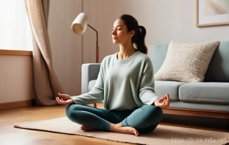 여성 운동과 생리주기 관계 - **Prompt: Calm Strength in the Luteal Phase**
"A serene woman, mid-30s, with a gentle and though... 여성 운동과 생리주기 관계 - **Prompt: Calm Strength in the Luteal Phase**
"A serene woman, mid-30s, with a gentle and though...